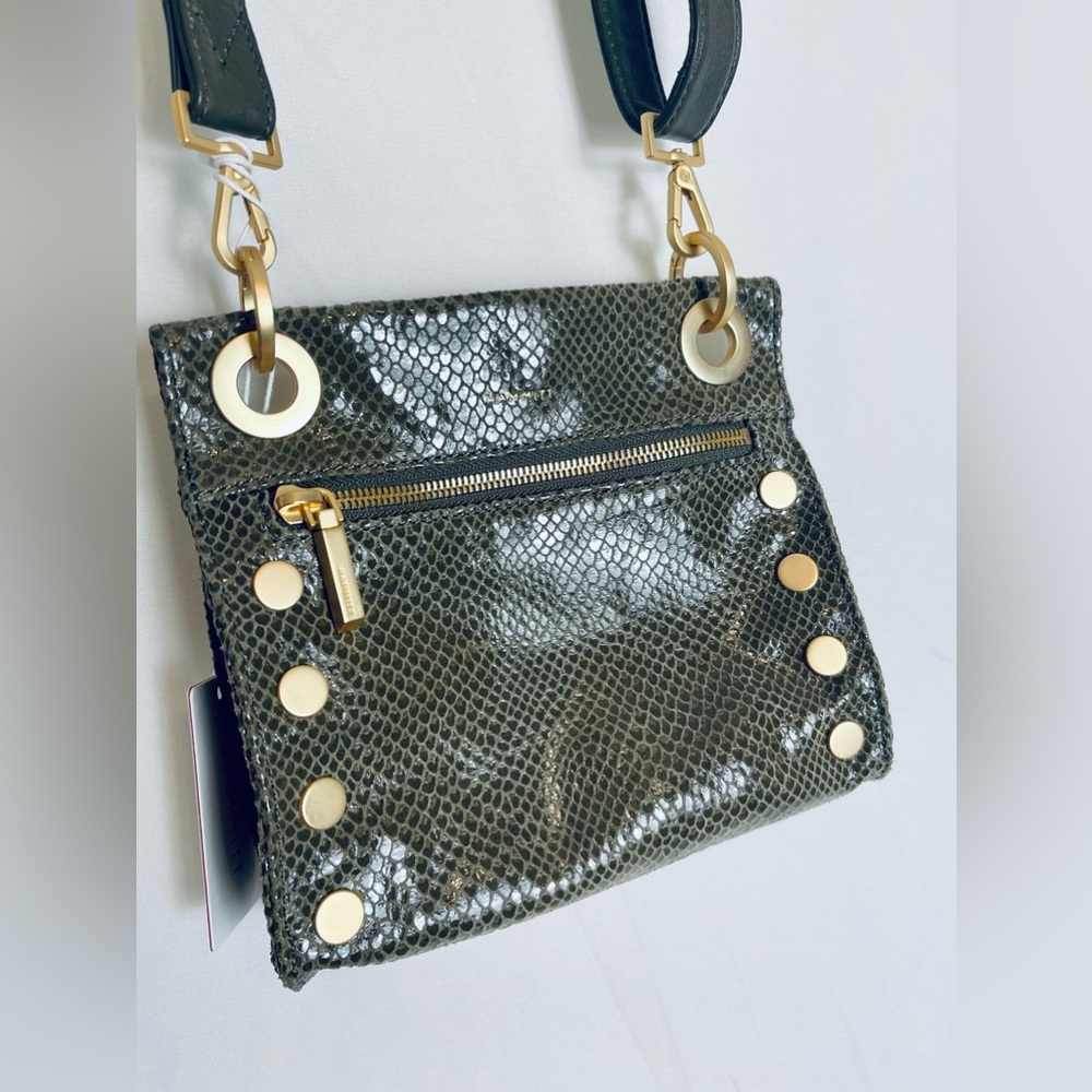 Hammitt Tony Small Bistro Green Snake Crossbody Purse NWT